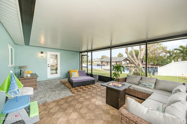 view of sunroom / solarium