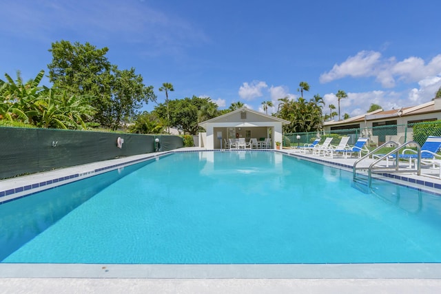 view of pool