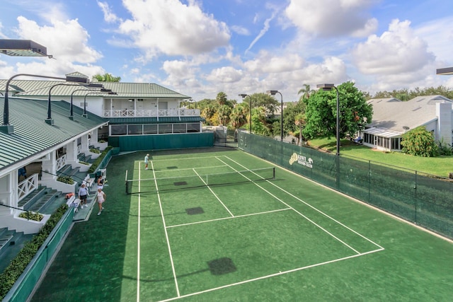 view of sport court