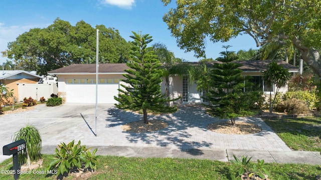 view of front of house featuring a garage