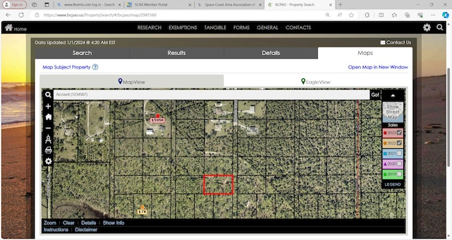 2897524 Ponderosa Rd, Grant Valkaria FL, 32950 land for sale