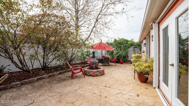 view of patio