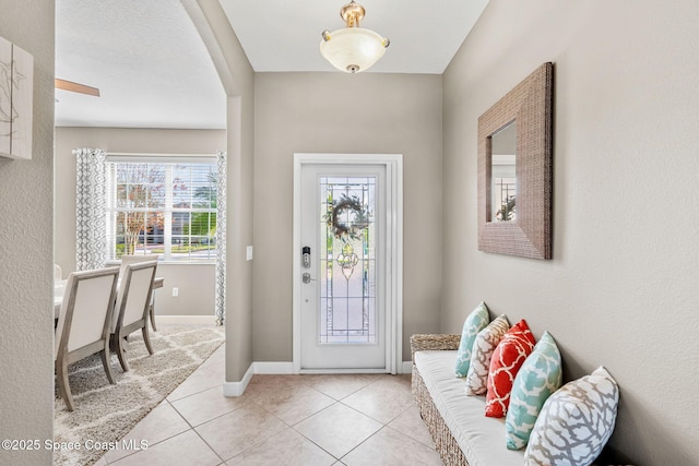 view of tiled entryway