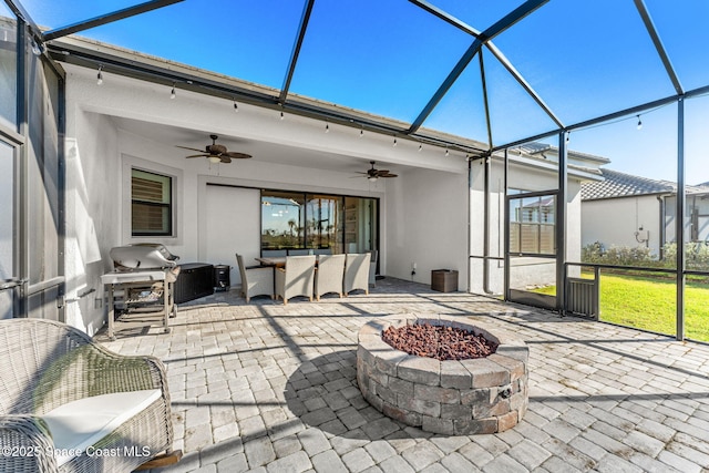 view of sunroom