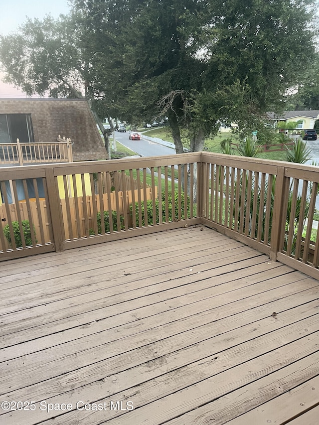 view of deck