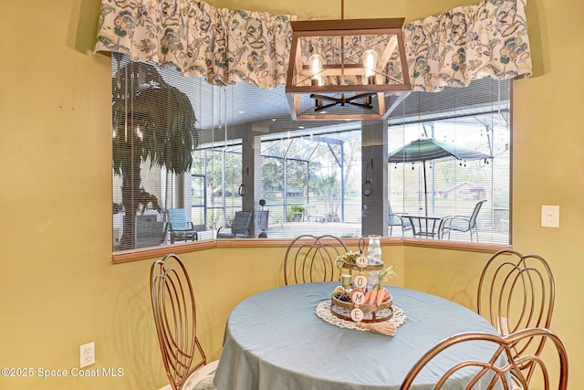 dining area with a healthy amount of sunlight