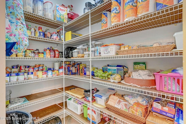 view of pantry