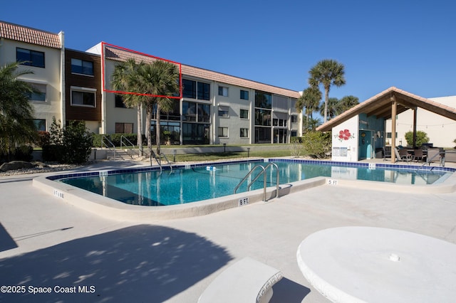 view of pool with a patio