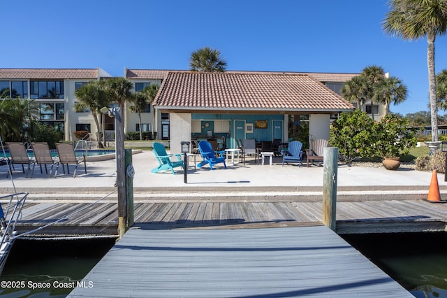 exterior space with a patio