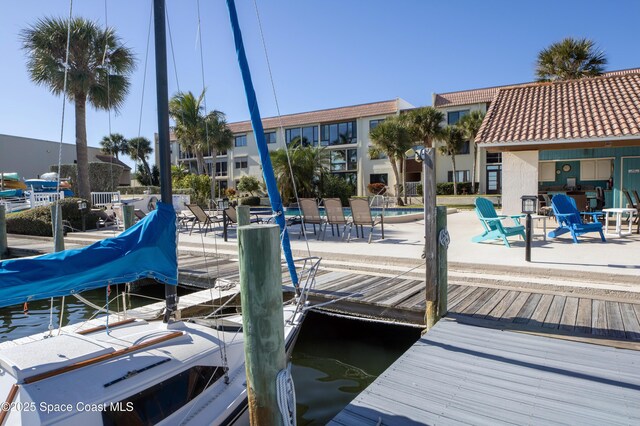 view of dock