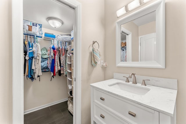 bathroom featuring vanity