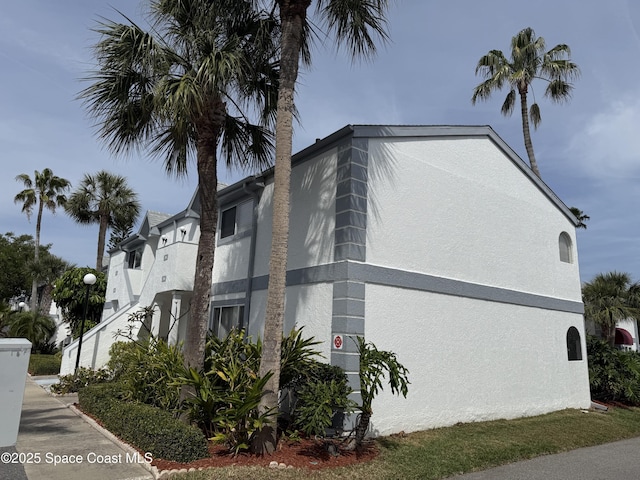 view of property exterior featuring stucco siding