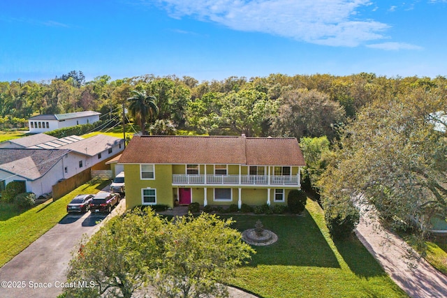 birds eye view of property