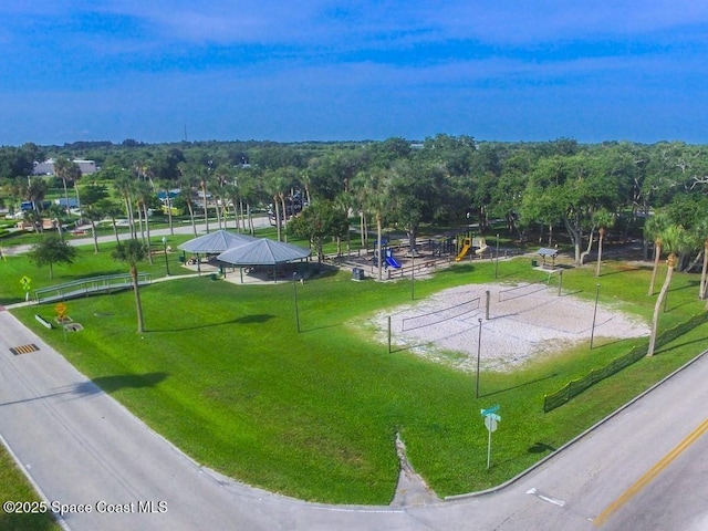 birds eye view of property