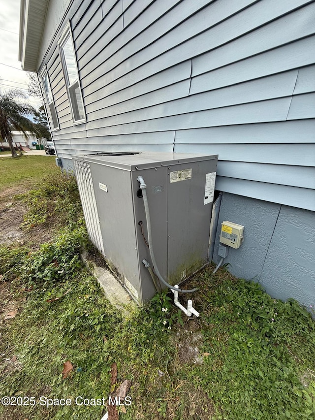 exterior details featuring central air condition unit