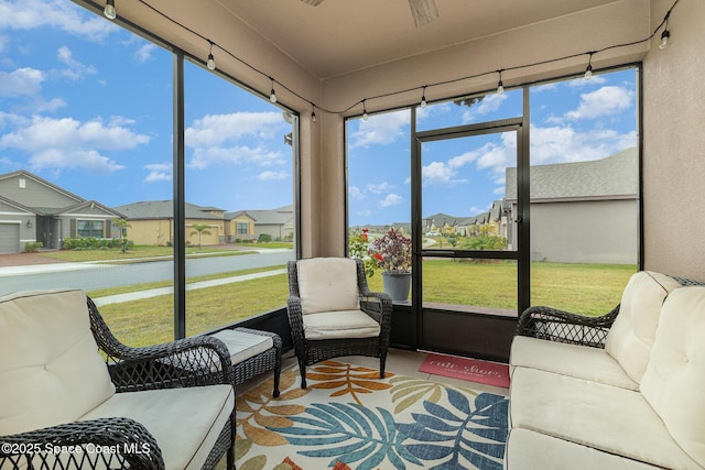 view of sunroom / solarium