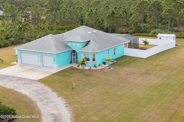 birds eye view of property