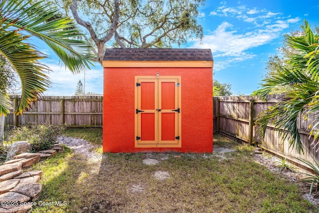 view of outbuilding