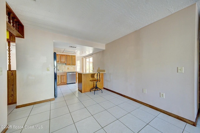 interior space with light tile patterned flooring