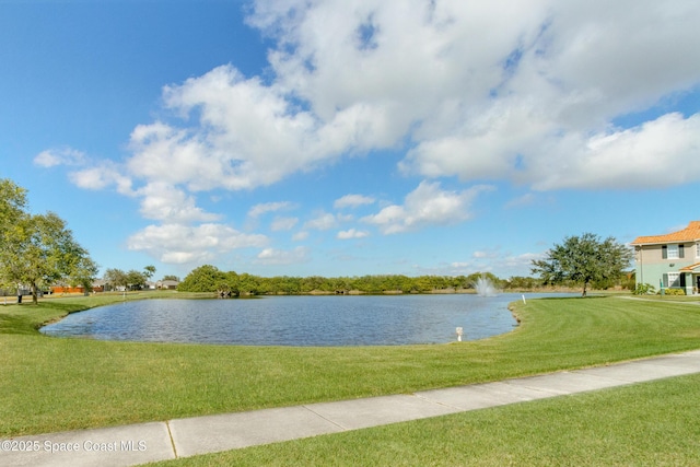 view of water feature