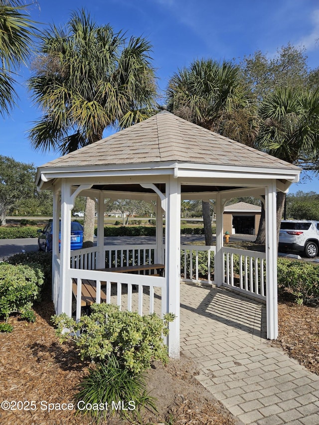 view of home's community featuring a gazebo