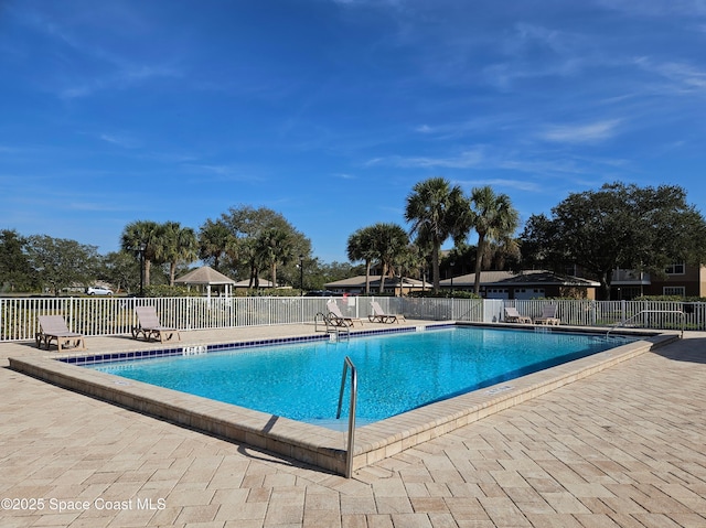 view of pool with a patio