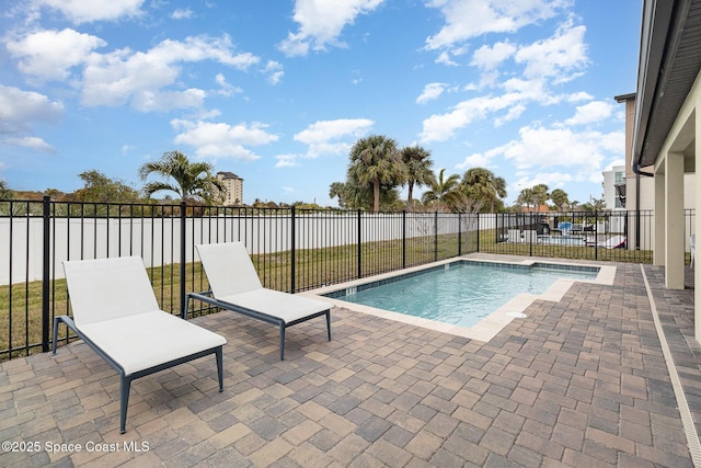 view of pool with a patio area