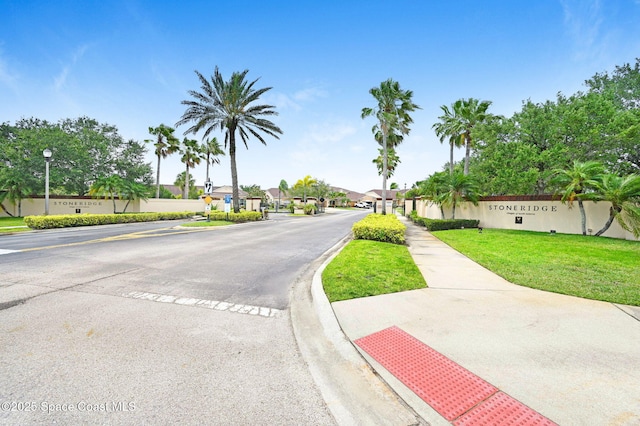 view of road