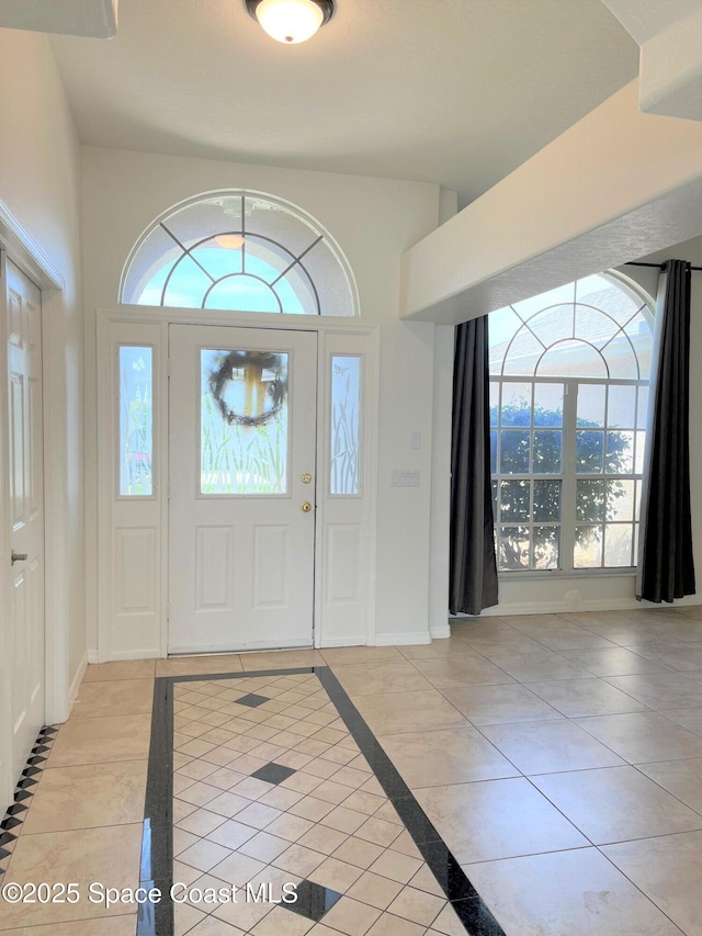 view of tiled entryway