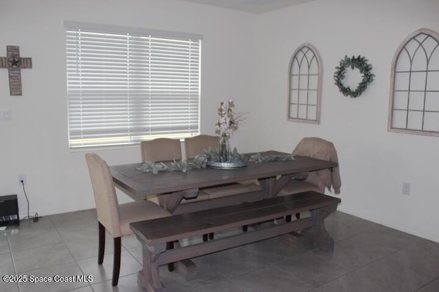 dining space featuring tile patterned floors