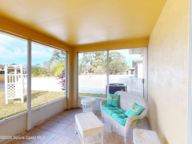 view of sunroom / solarium