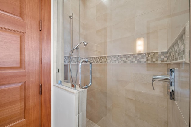 bathroom with walk in shower