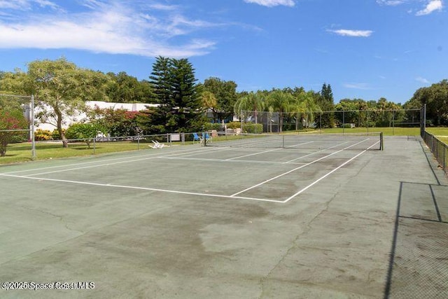 view of tennis court