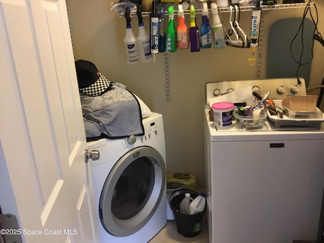 laundry area featuring separate washer and dryer