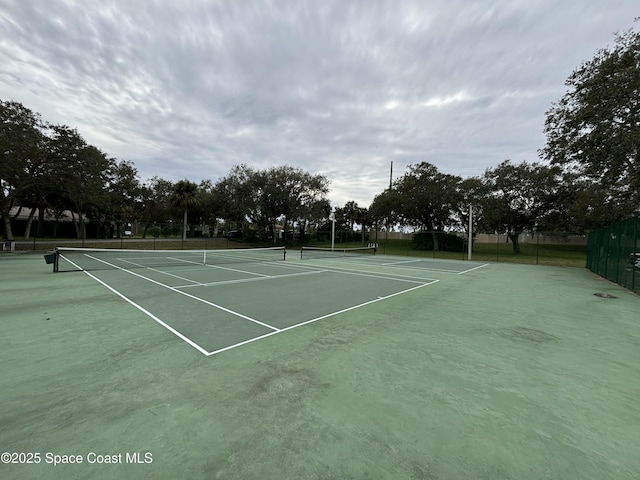 view of sport court