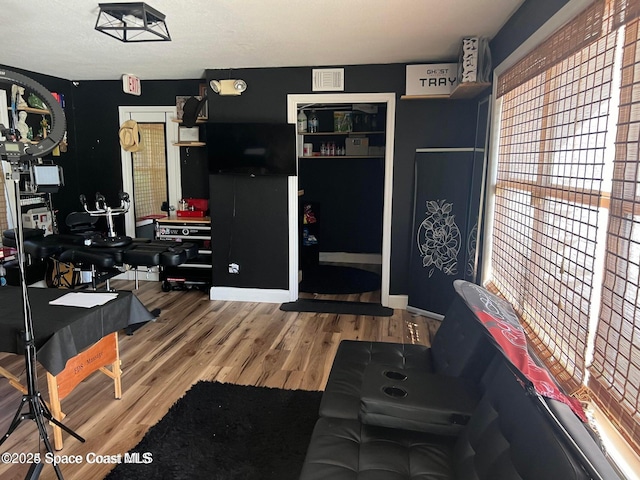 interior space featuring hardwood / wood-style flooring