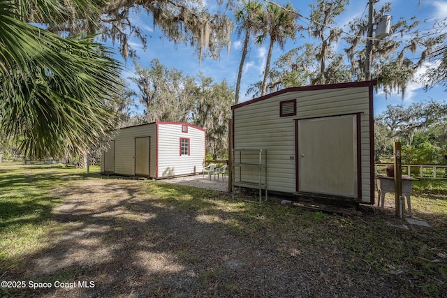 view of outbuilding