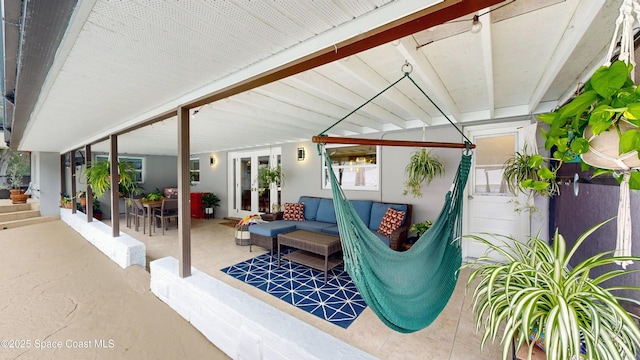 view of patio / terrace with an outdoor living space