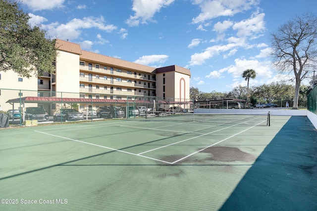 view of tennis court