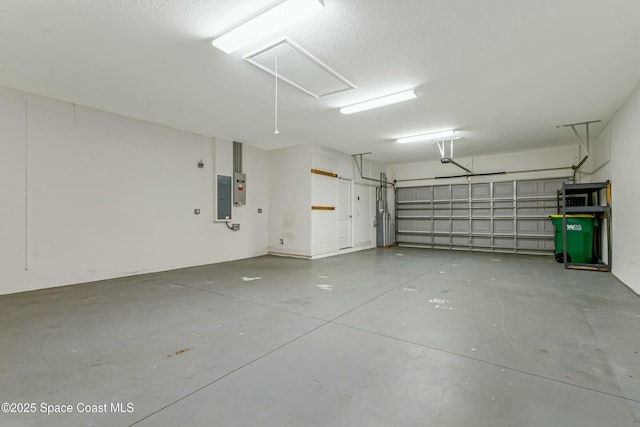 garage featuring electric panel