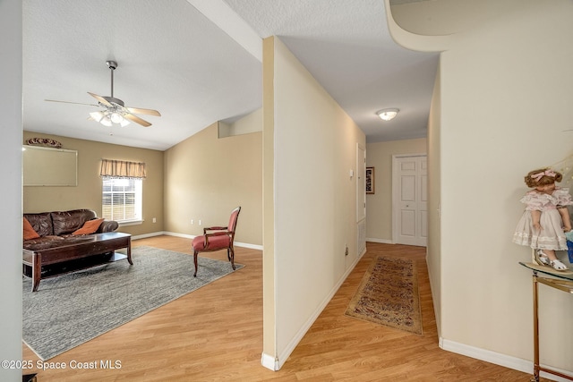 hallway featuring light hardwood / wood-style flooring