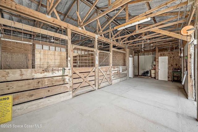 view of horse barn