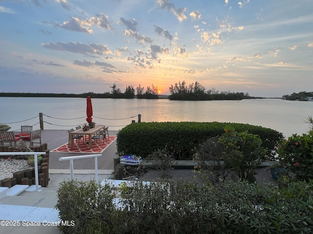 property view of water