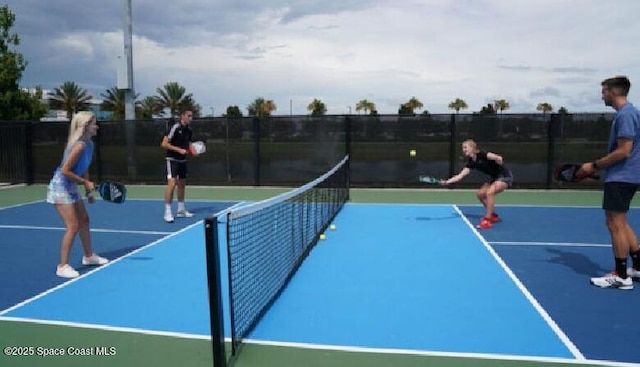 view of tennis court