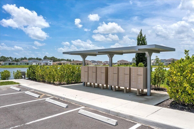 surrounding community featuring a mail area