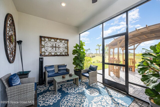 view of sunroom / solarium