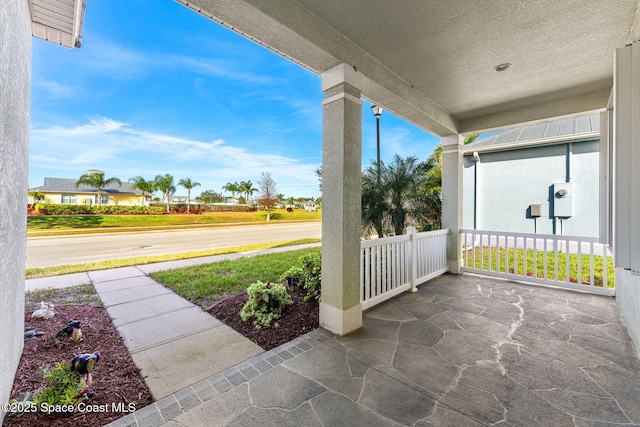 view of patio / terrace with a porch