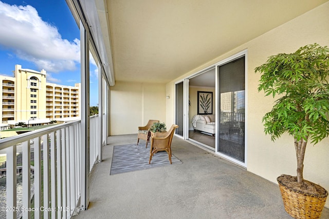 view of balcony