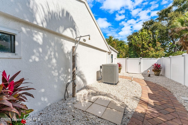 view of patio / terrace featuring central AC