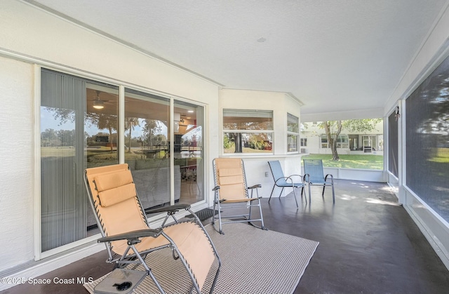 view of sunroom / solarium